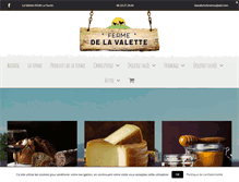 Tablet Screenshot of ferme-de-la-valette.com